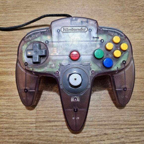 Nintendo 64 N64 Atomic Purple Controller Translucent Genuine Excellent Condition - Picture 1 of 9